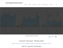 Tablet Screenshot of justoutsidetheboxcartoon.com